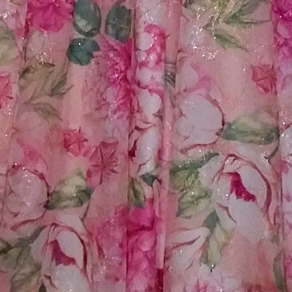 Floral Maxi Dress Sleeveless A Line Cottagecore Romantic Coquette Feminine Chic - Picture 5 of 5